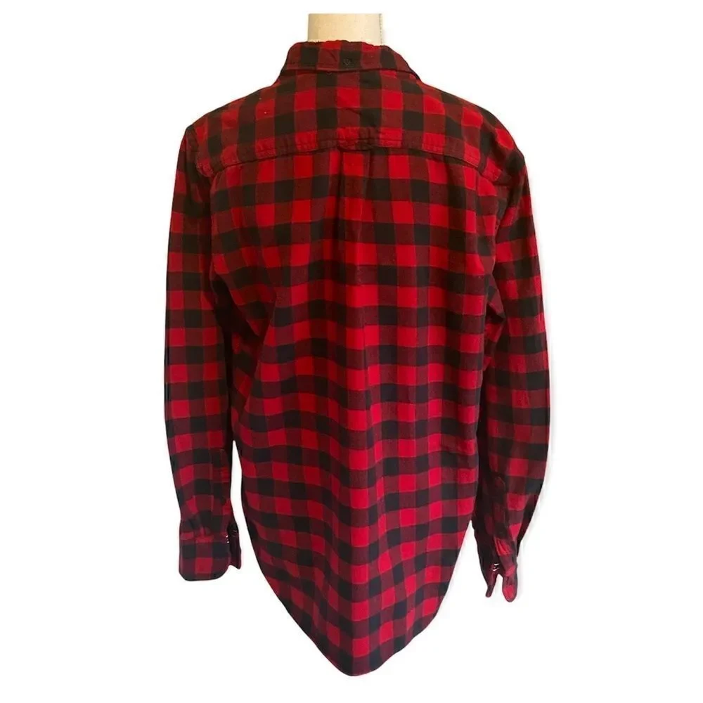 On The Road Buffalo Check Plaid Flannel Shirt